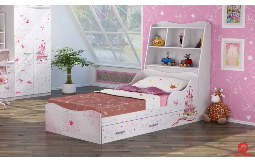 Кровать Принцесса 5 (комплектация 1) с изголовьем 90х190