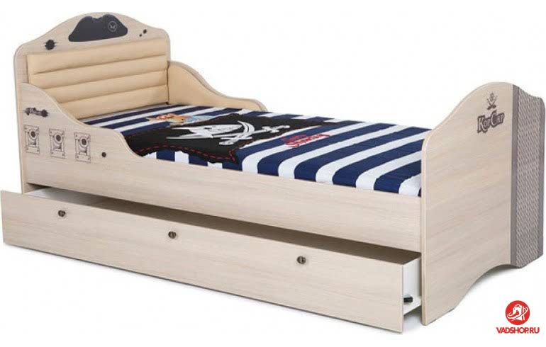 Кровать Pirat №2 с высоким изножьем