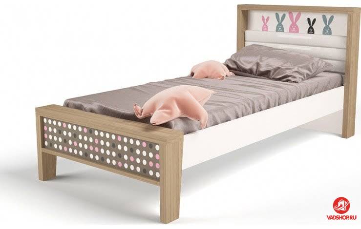 Кровать 3х размеров MIX Bunny pink №1