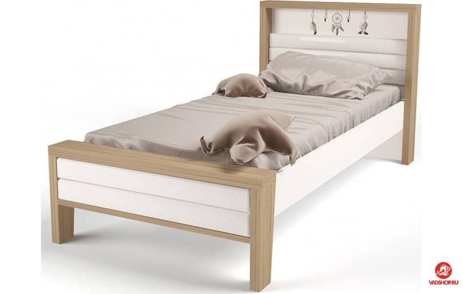 Кровать 3х размеров MIX Bunny pink с мяг.изножьем №2