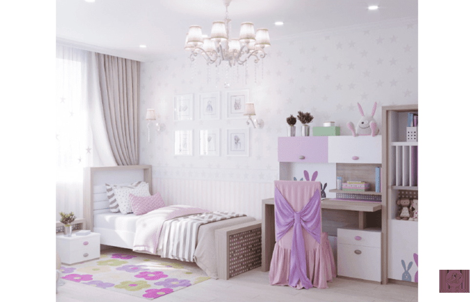 Детская комната MIX Bunny pink №1